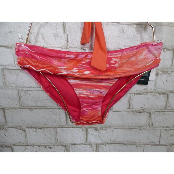 Ralph Lauren Foldover Bottom La Blanca Coral Island Goddess Top 4 NEW - Picture 3 of 11